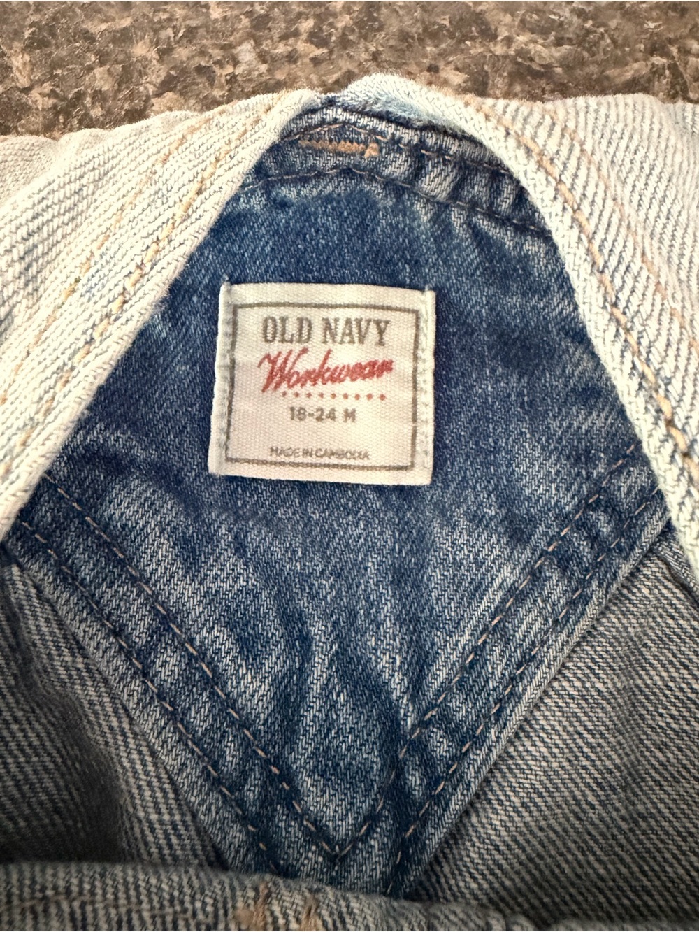 Old Navy Blue Denim Overalls - Workwear Label